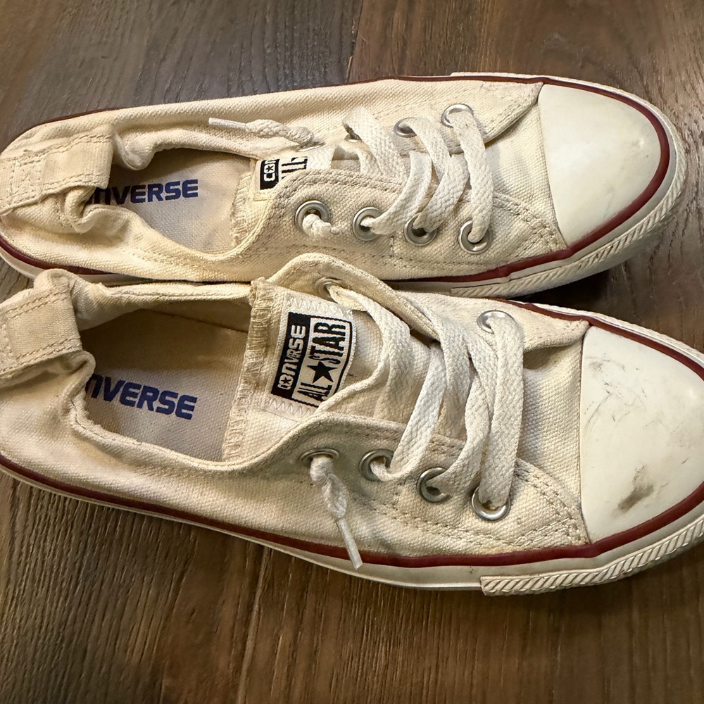 Converse Off-White Canvas Sneakers